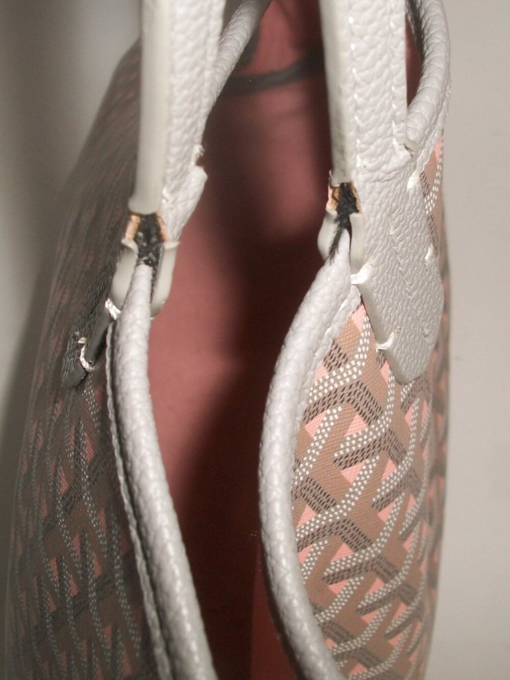 Tote in Style of Saint Louis PM (Gray, Coral Pink,Brown, Black) NOT GOYARD - Picture 15 of 16